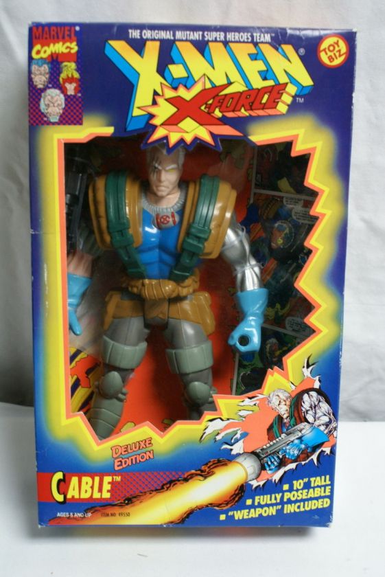 MARVEL COMICS X MEN X FORCE CABLE TOY BIZ DELUXE EDITION  