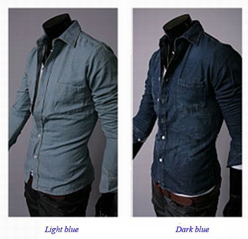   Shirt New Slim Fit Casual Sexy Shirt Long Cotton Shirt NEW N02  