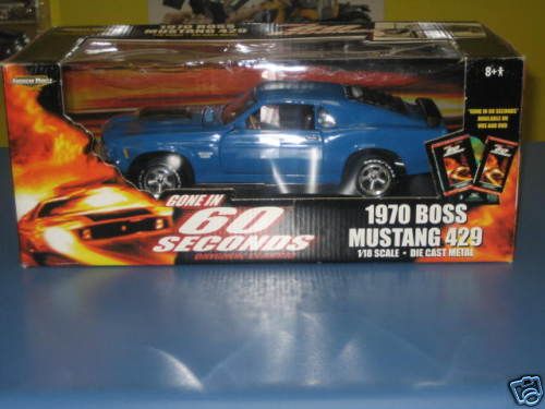 ERTL GONE IN 60 SECONDS 1970 BOSS MUSTANG 429 NIB  