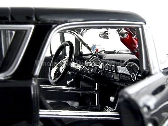 1955 CHEVROLET NOMAD BLACK CUSTOM 118 DIECAST MODEL  