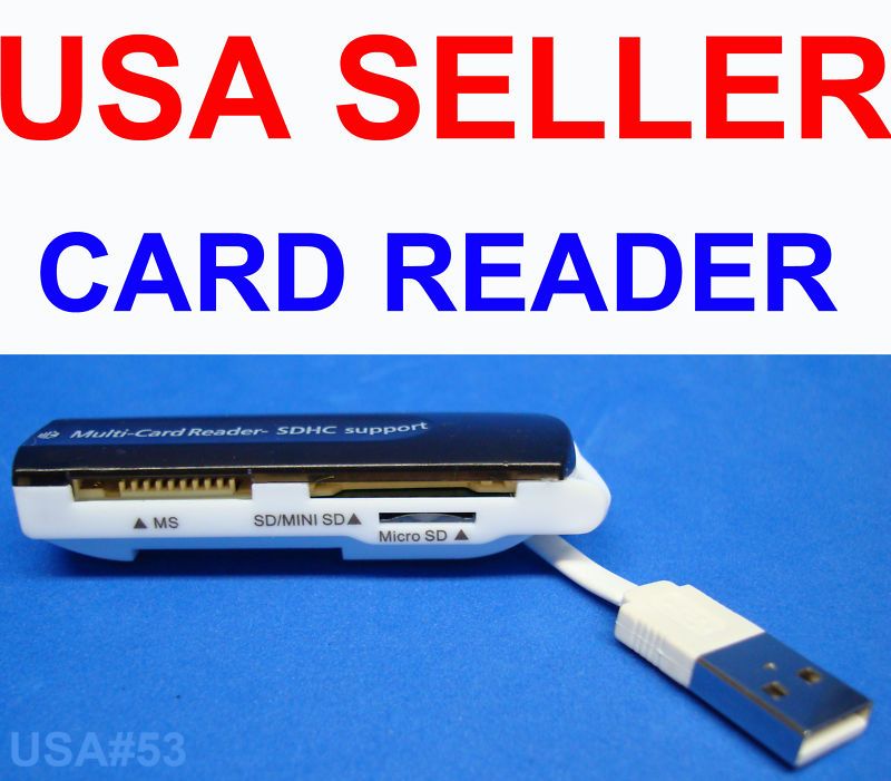 USB VIDEO MEMORY CARD READER MS SD MICRO MINI US SELLER 740617122534 