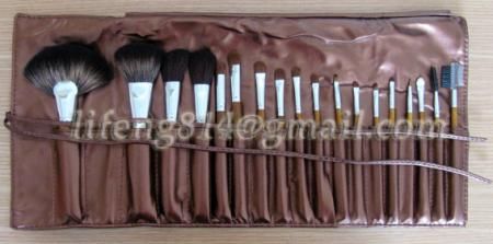 18 pcs Pro Brown Make Up Makeup Brush Set Cosmetic Makeup Brushes Kit 