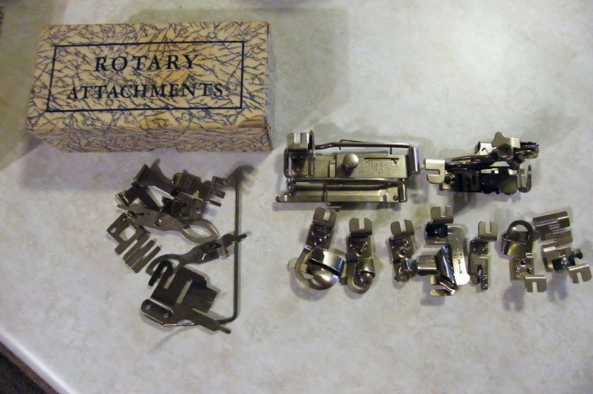 GREIST ATTACHMENT TUCK HEMMER EDGE BINDER & OTHER PARTS  