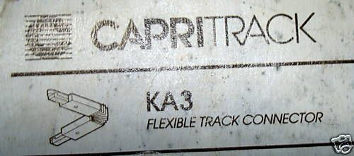 Capri Track Lighting L FLEXIBLE #KA3W New WHITE  