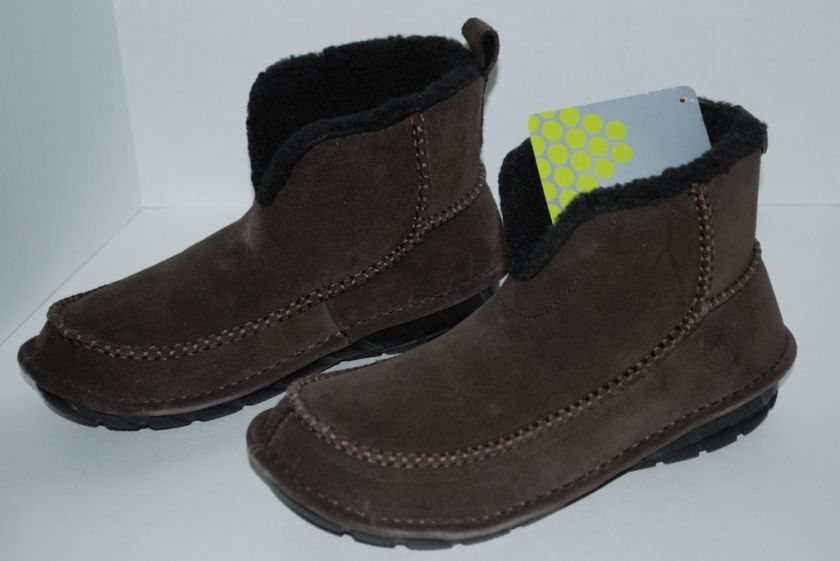 NWT CROCS CROCCASIN SUEDE ESPRESSO brown boot 8 9 10 12  