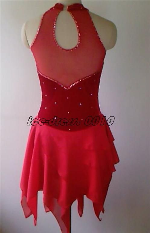 New Exclusive Figure Skating Dress custom size 6 XL  