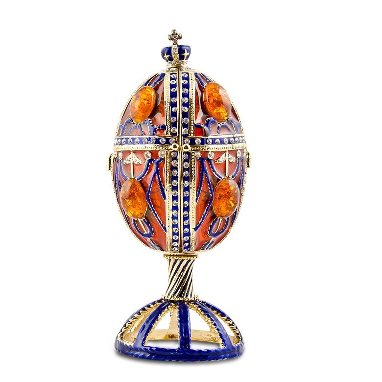 Faberge Inspired Amber Egg  