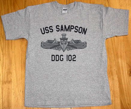 US USN Navy USS Sampson DDG 102 Destroyer T Shirt  
