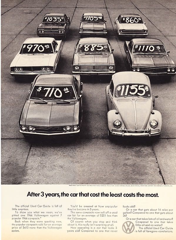 1966 Volkswagen Beetle photo 1969 Holds Its Value Ad  