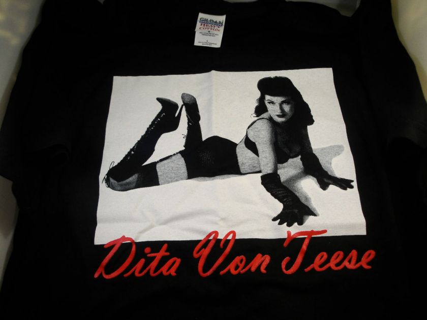 DITA VON TEESE   T SHIRTS   BURLESQUE   GOTHIC   LQQK   BUY NOW $10.00 