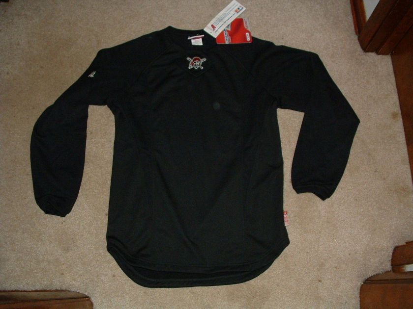 Pittsburgh Pirates Therma Base Player Fleece Sweatshirt Small NWT 