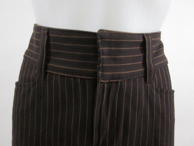 FREE PEOPLE Brown Tan Pinstriped Straight Skirt Size 5  