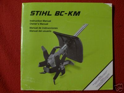 2002 Stihl BC KM Cultivator Instruction Manual Owners  