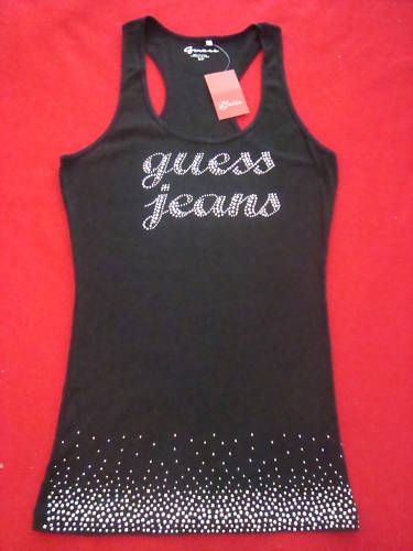 NWT 100% GUESS?LEXA LOGO TANK BY MARCIANO  