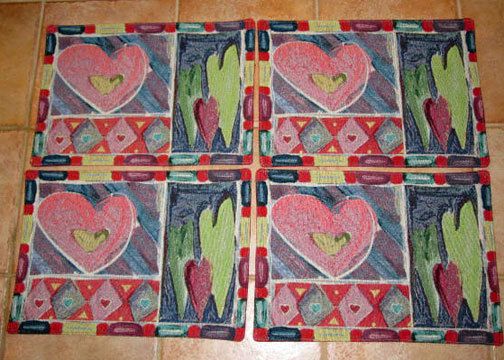   DAY HEARTLEY Tapestry Placemats Set ~ Set/4 725734490438  