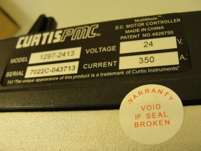 9868 NEW Curtis PMC 2077356, 1297 2413 Dc Motor Control  