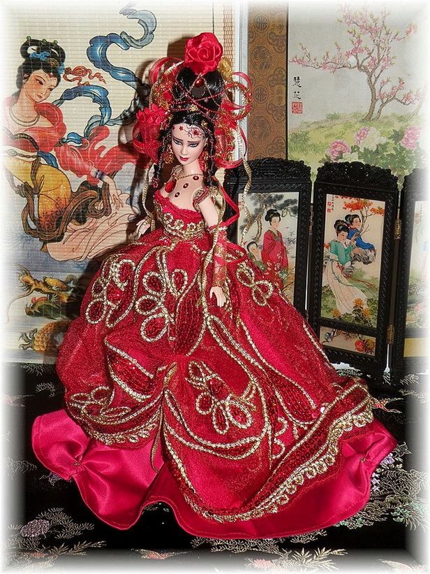 Asian Princess Sakura       OOAK Barbie from Bethboul 