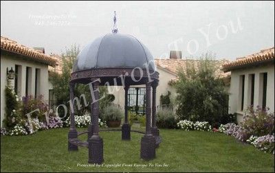 10 ROUND CAST IRON VICTORIAN STYLE COVERED GAZEBO G19  