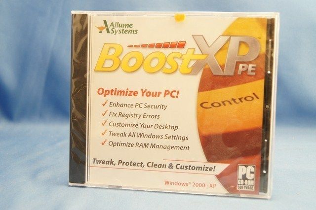 Allume Systems Boost XP PE 2005 PC Program Windows Sealed New Fast 