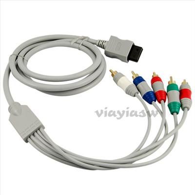 Component HDTV AV Audio Video 5RCA Adapter Cable for Nintendo Wii 