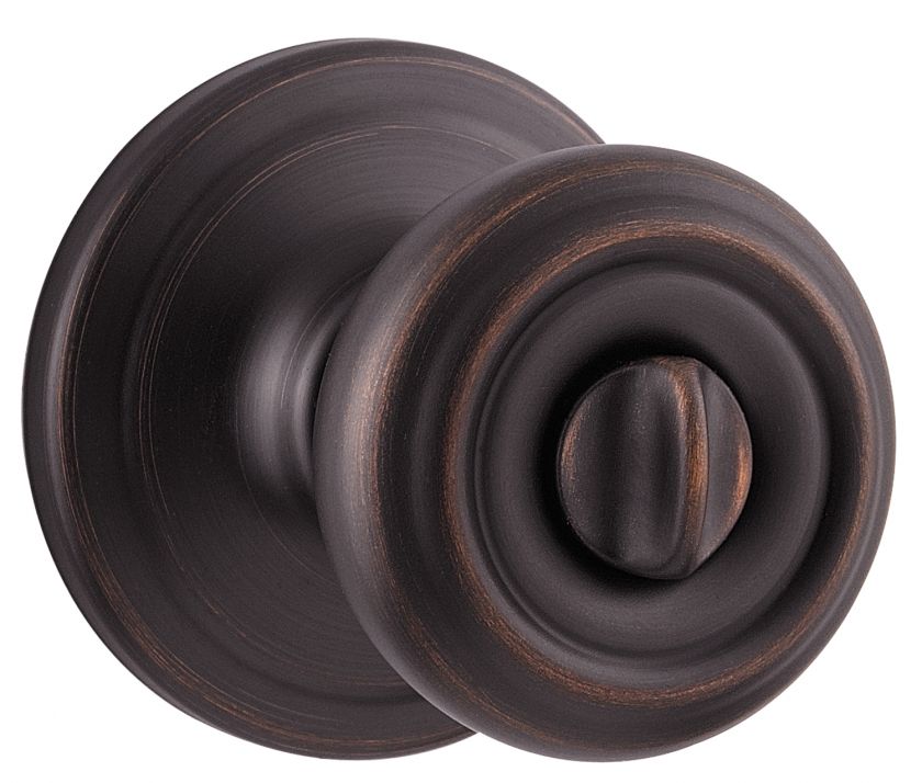 Kwikset 97300 720 Venetian Bronze Cameron Bed and Bath Privacy Knob 