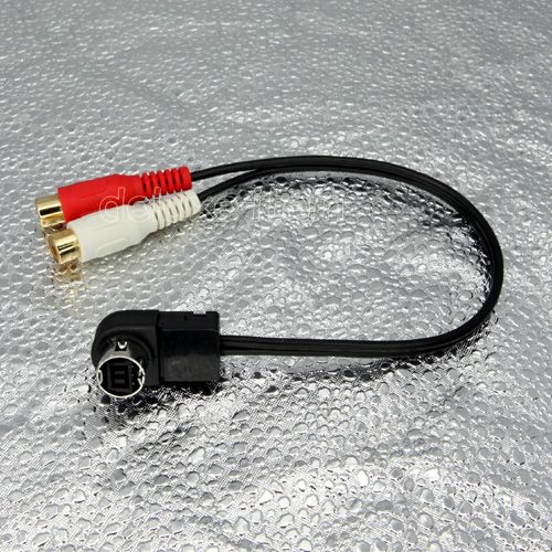 ALPINE CAR RADIO Ai NET DIN CABLE TO RCA JACK KCA 121B  