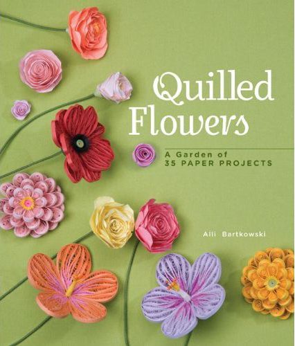 QUILLED FLOWERS Quilling 3D Paper Piecing Craft Idea Book Card Making 
