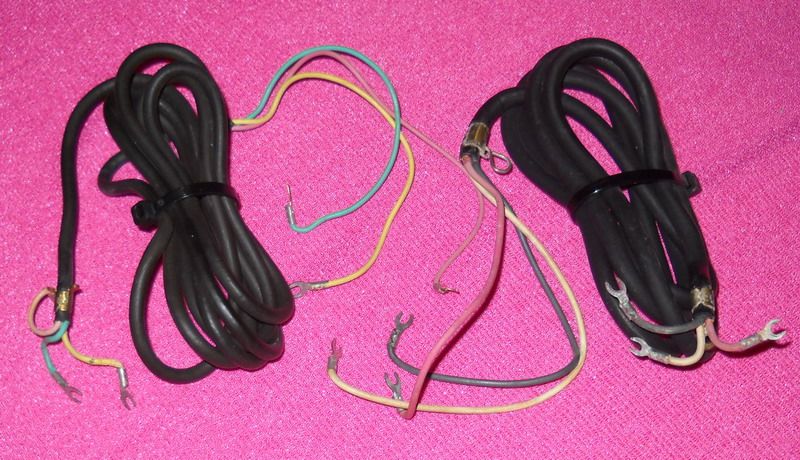  telephone phone cords, Western Electric, rubber, vintage, parts 