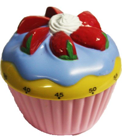 Cupcake Bun Cake Kitchen Timer mechanical Cooking Baking countdown 