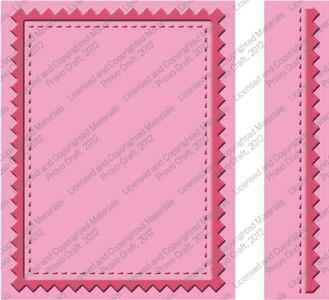 Cuttlebug A2 Embossing folder & Border   Pinking Stitch   2001268 