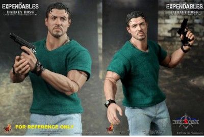 Hot Toys Expendables Barney Ross Stallone HEAD NEW Free Fast 