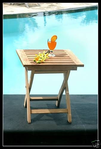 18 MINI TABLE OUTDOOR TEAK WOOD PATIO FURNITURE  