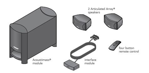 NEW BOSE CINEMATE SERIES II 2 HOME THEATER SPEAKERS  