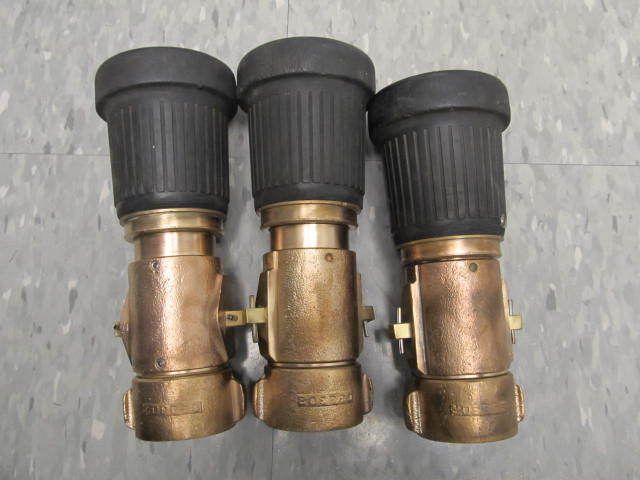 AKRON BRASS HOSE NOZZLES MILITARY SURPLUS  