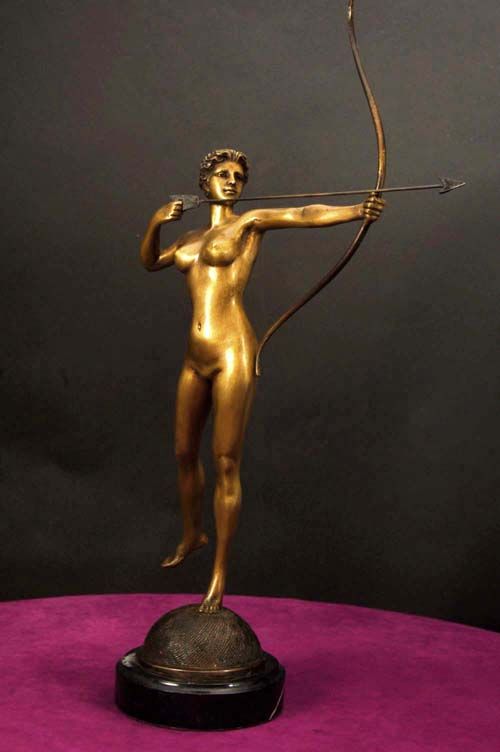 Diana   Goddess of the Hunt Augustus St. Gaudens Bronze  