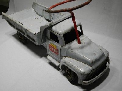 Vintage 1950s Buddy L Sit & Ride Pressed Steel Dump Truck  