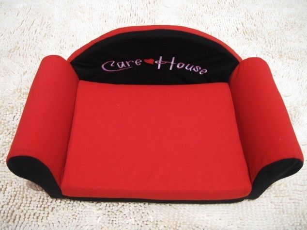 Dog Cat Sofa Bed House Can Stretch Medium Red/Brown  