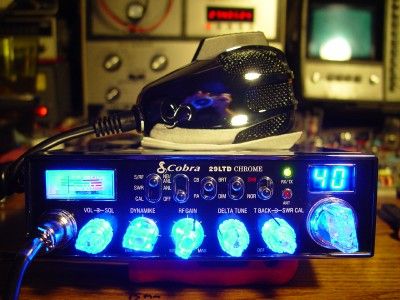 COBRA 29 LTD CHROME CUSTOM CB RADIO W/NITRO KNOBSLOUD  