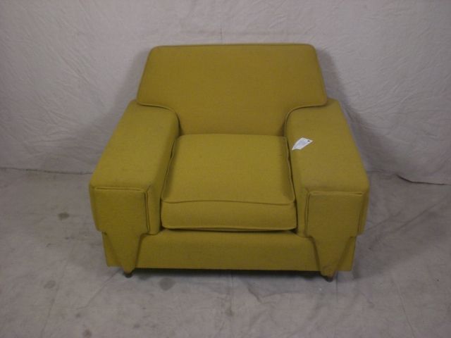 Vintage Modern Overstuffed Upholstered Chair (0667)*  