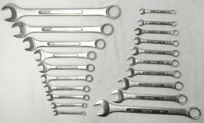 20 PC Professional Combination Wrench Set Metric & SAE  