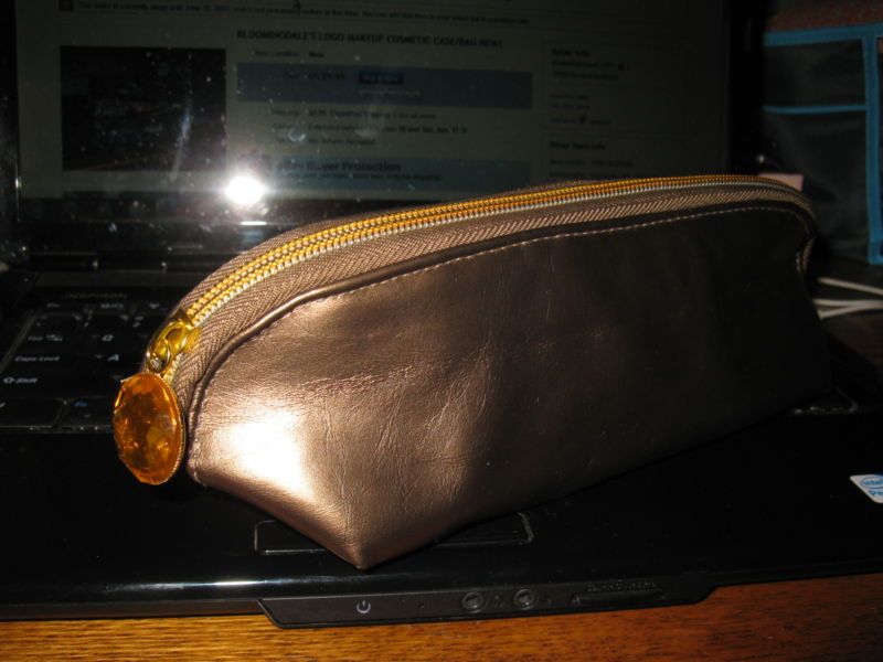  BOBBLE BRONZE COSMETIC CASE/BAG NEW  