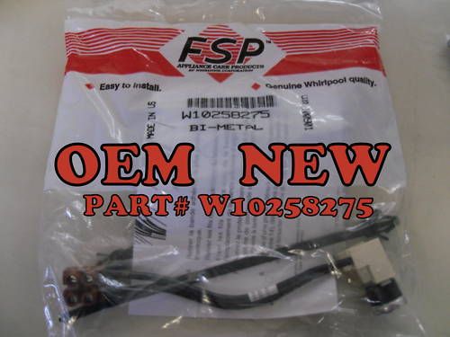 Whirlpool dishwasher bi metal fuse kit # W10258275 NEW  