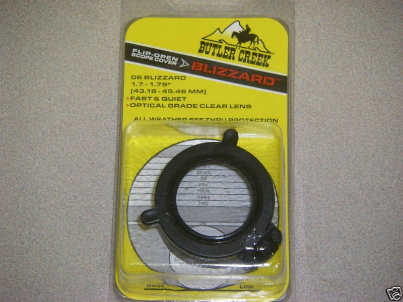 Butler Creek Blizzard Scope Cover #5 1.6   1.69 Clear  