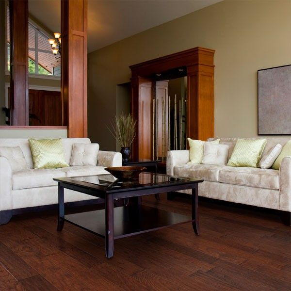   Bourbon Hickory Hardwood Floor   Engineered Wood Flooring  