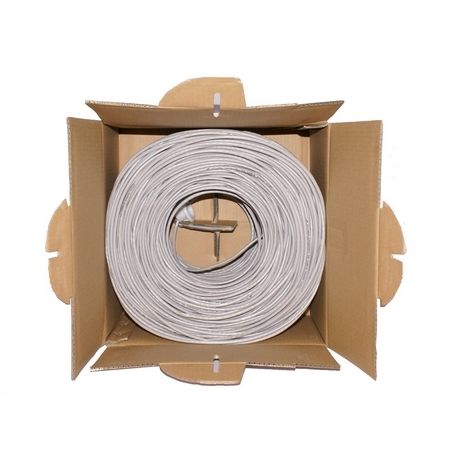 1000 FT CAT5 CAT5E NETWORK UTP ETHERNET LAN CABLE GRAY  