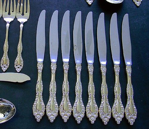   Rogers GOLD Electroplate GOLDEN VICTORIAN CLASSIC Flatware Set  