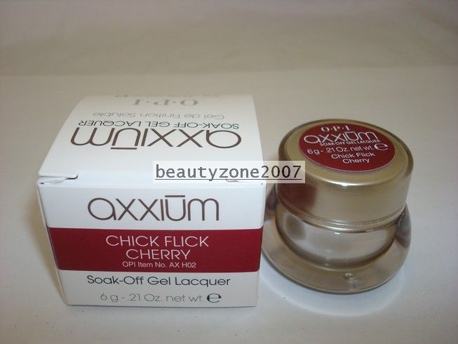 Opi Axxium Soak Off Gel Chick Flick Cherry 6g/.21oz 619828074522 