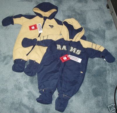 ST LOUIS RAMS REVERSIBLE SNOWSUIT 6   9 MTHS Outerwear  