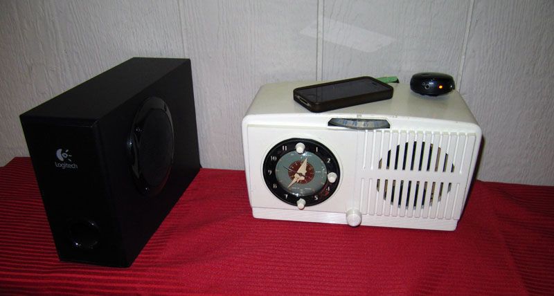   GE Tube Radio retrofit as iPod, iPhone,    Music Player  