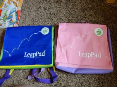 Huge lot 4 Leap Frog leap Pad systems 21 books and Cartridges 2 cases 